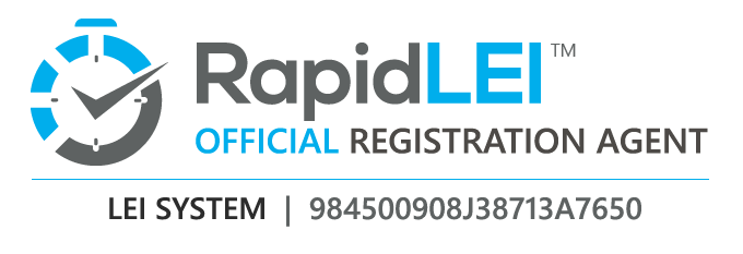 RapidLEI oficiālais reģistrācijas aģents - LEI sistēmas LEI numurs: 984500908J38713A7650